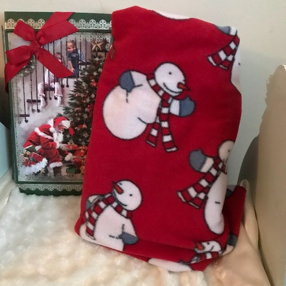 Snowman Plush Blanket 57✖️44 - Picture 1 of 4